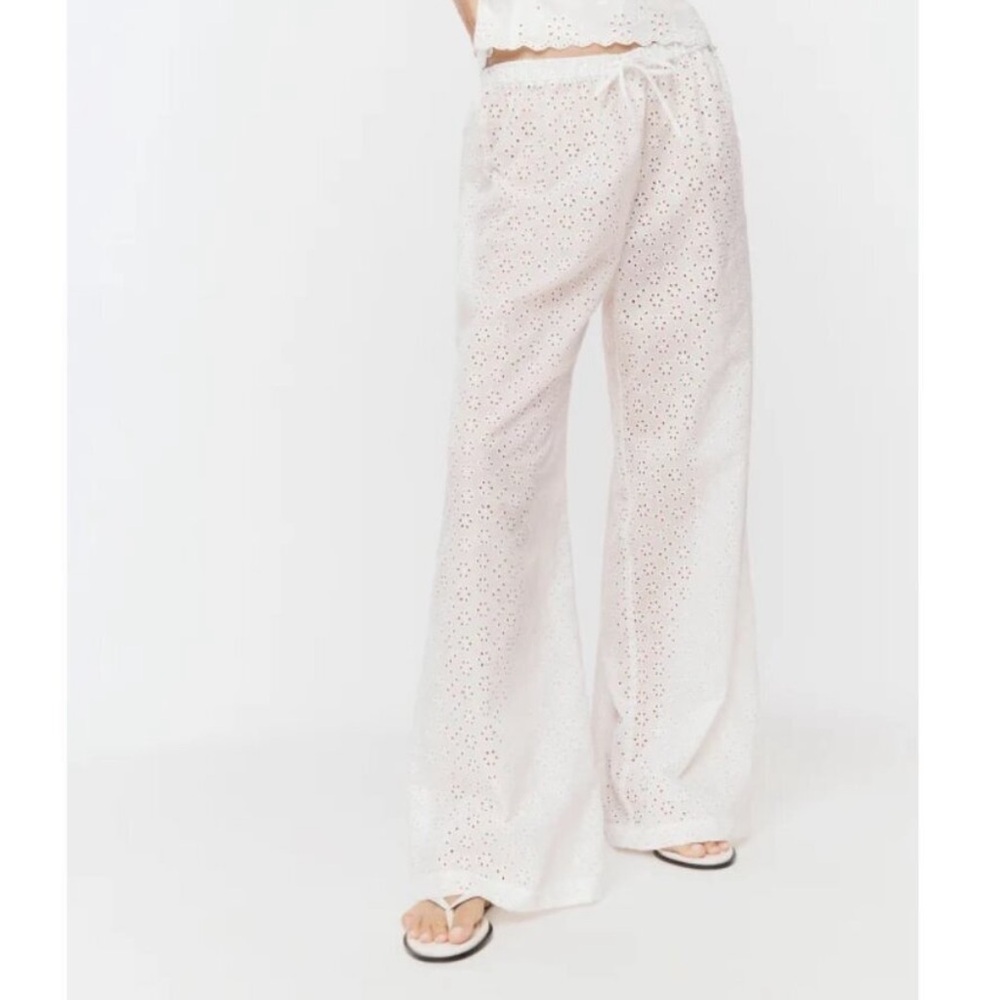 Reformation Olina Eyelet Pants size XS